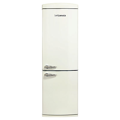Britannia Breeze Retro Fridge Freezer, A+ Energy Rating, 60cm Wide Cream